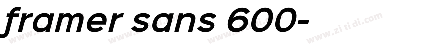 framer sans 600字体转换